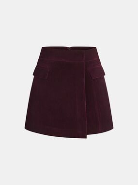 Commense Asymmetric Mini Skirt